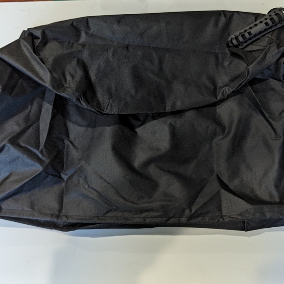Amoise Fire Pit Cover Round Black 22" x 16" New in Bag - Picture 2 of 5